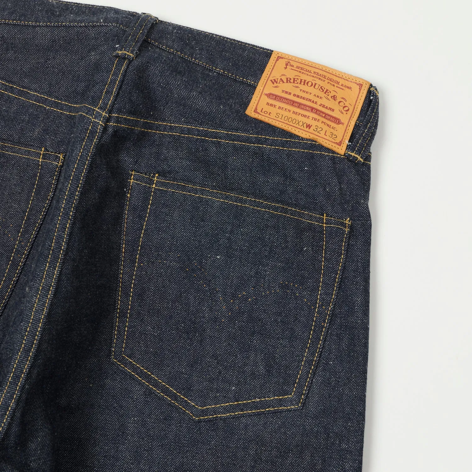 Warehouse & Co S1000XX WWII 'Dead Stock Blue' 13.3oz Loose Straight Jean - Raw