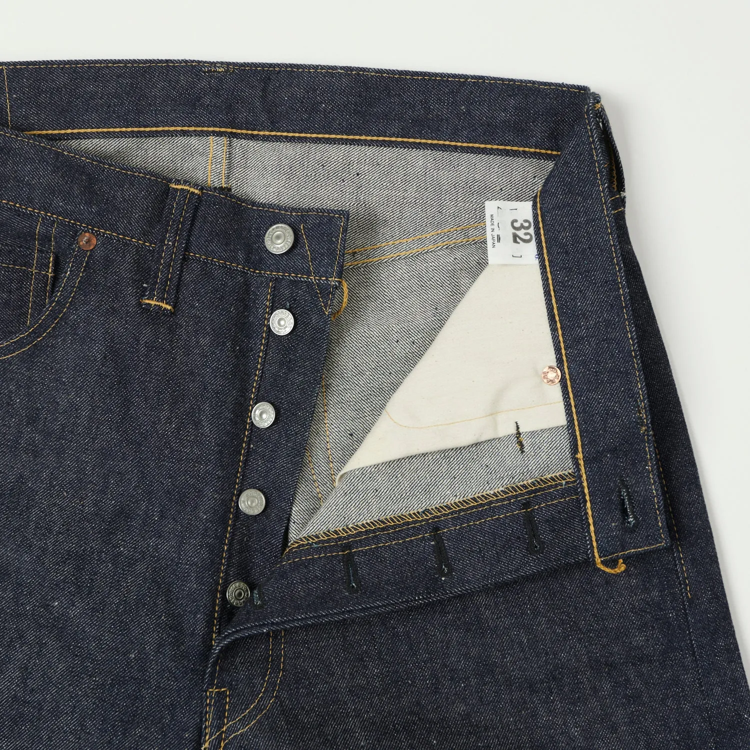 Warehouse & Co S1000XX WWII 'Dead Stock Blue' 13.3oz Loose Straight Jean - Raw