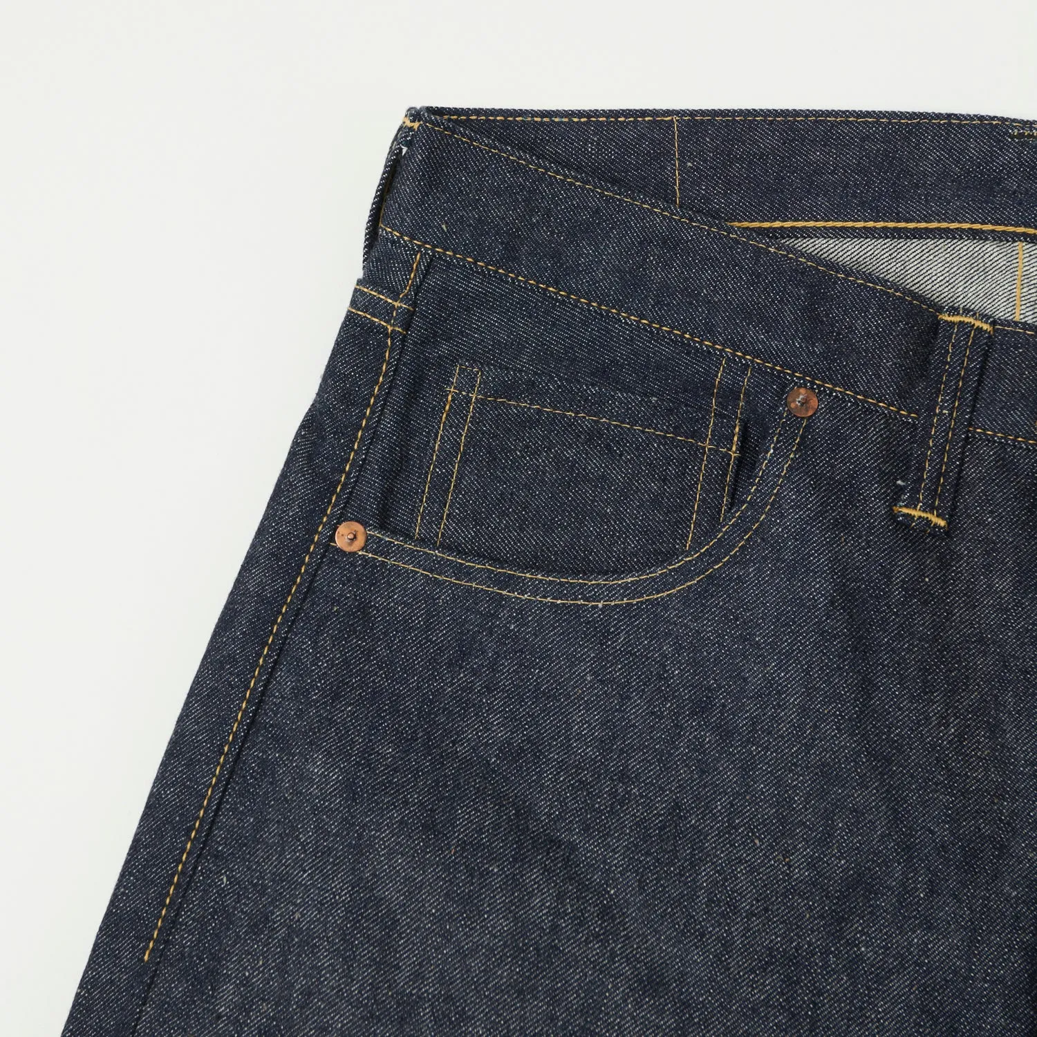 Warehouse & Co S1000XX WWII 'Dead Stock Blue' 13.3oz Loose Straight Jean - Raw
