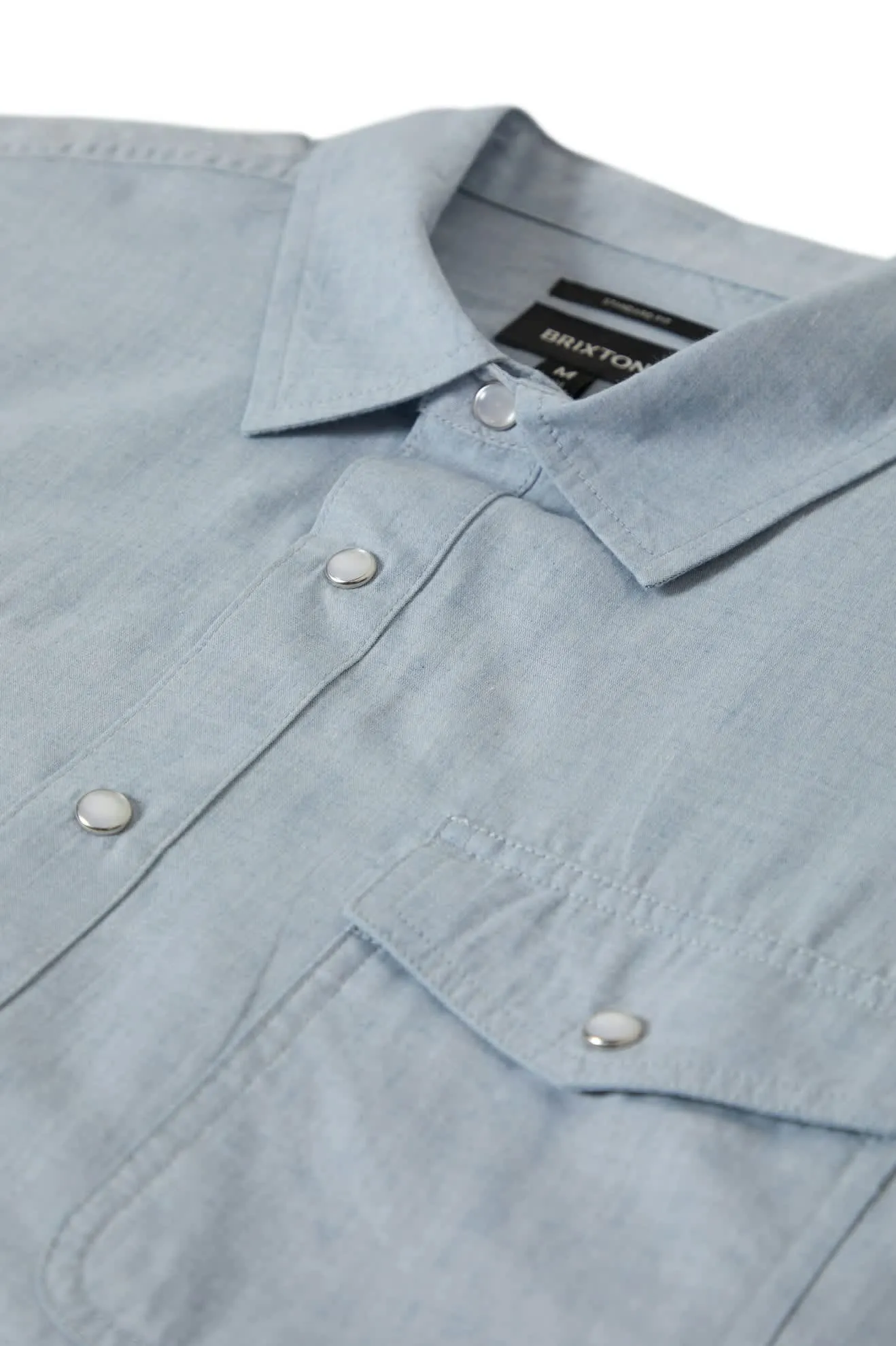 Wayne Western S/S Shirt - Medium Blue