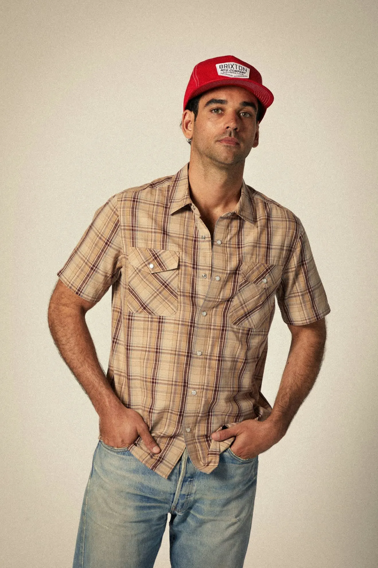 Wayne Western S/S Shirt - Western Plaid