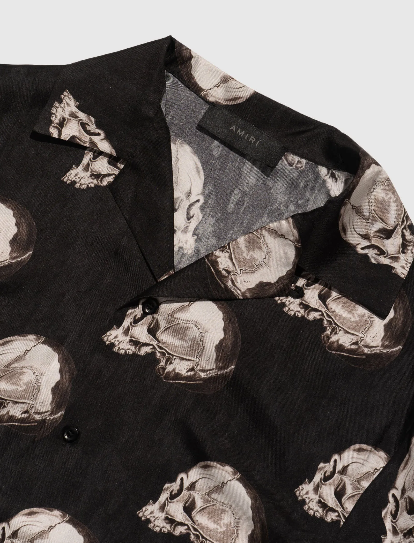 WES LANG SKULL BOWLING SHIRT