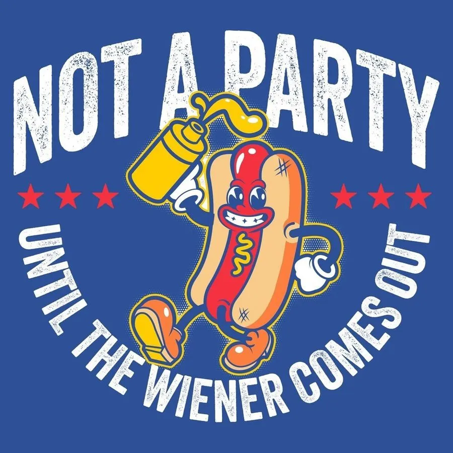 Wiener Party T-Shirt - Royal