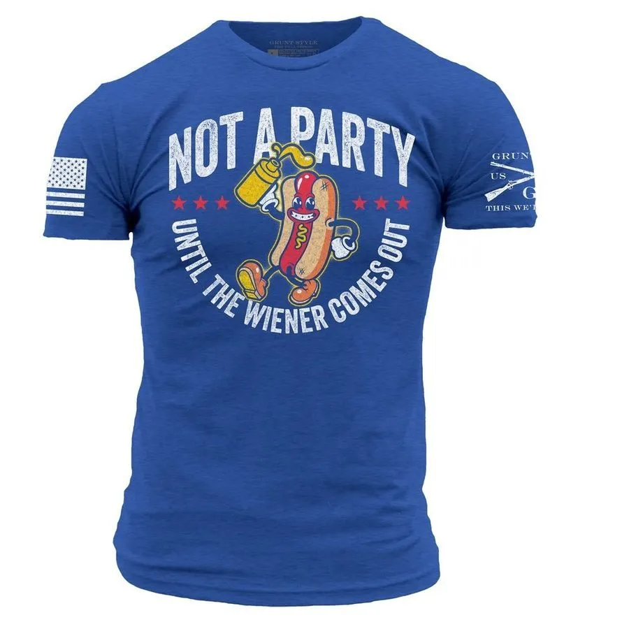 Wiener Party T-Shirt - Royal