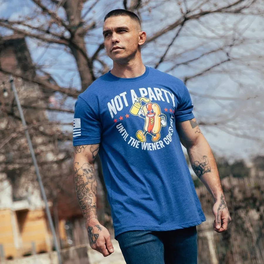 Wiener Party T-Shirt - Royal