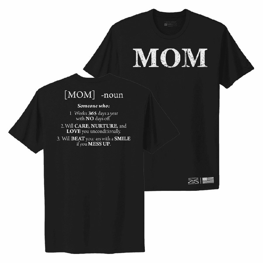 Women's Mom Defined Boyfriend Fit T-Shirt - Black