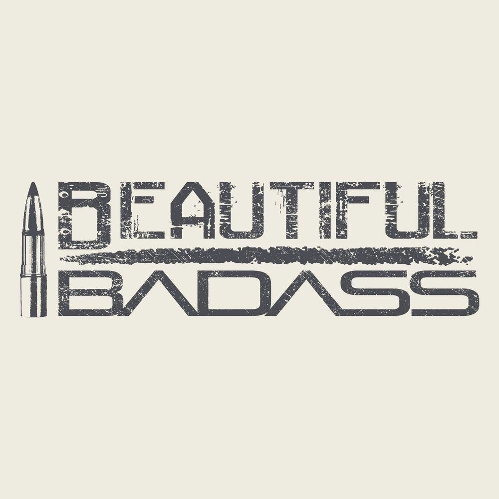 Women's Beautiful Badass Cropped T-Shirt- Natural