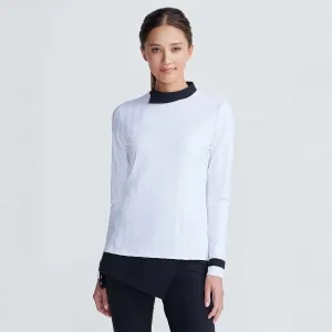 Women's Asymmetric Mock Neck Pullover