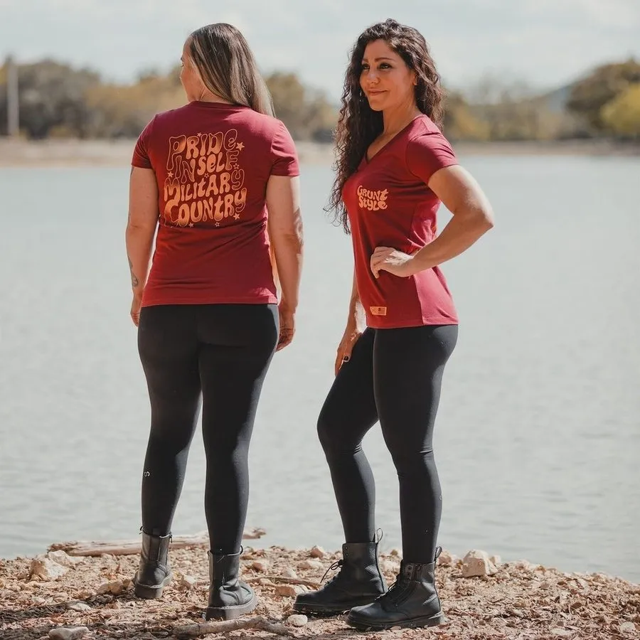 Women's Ethos V-Neck - Red Plum