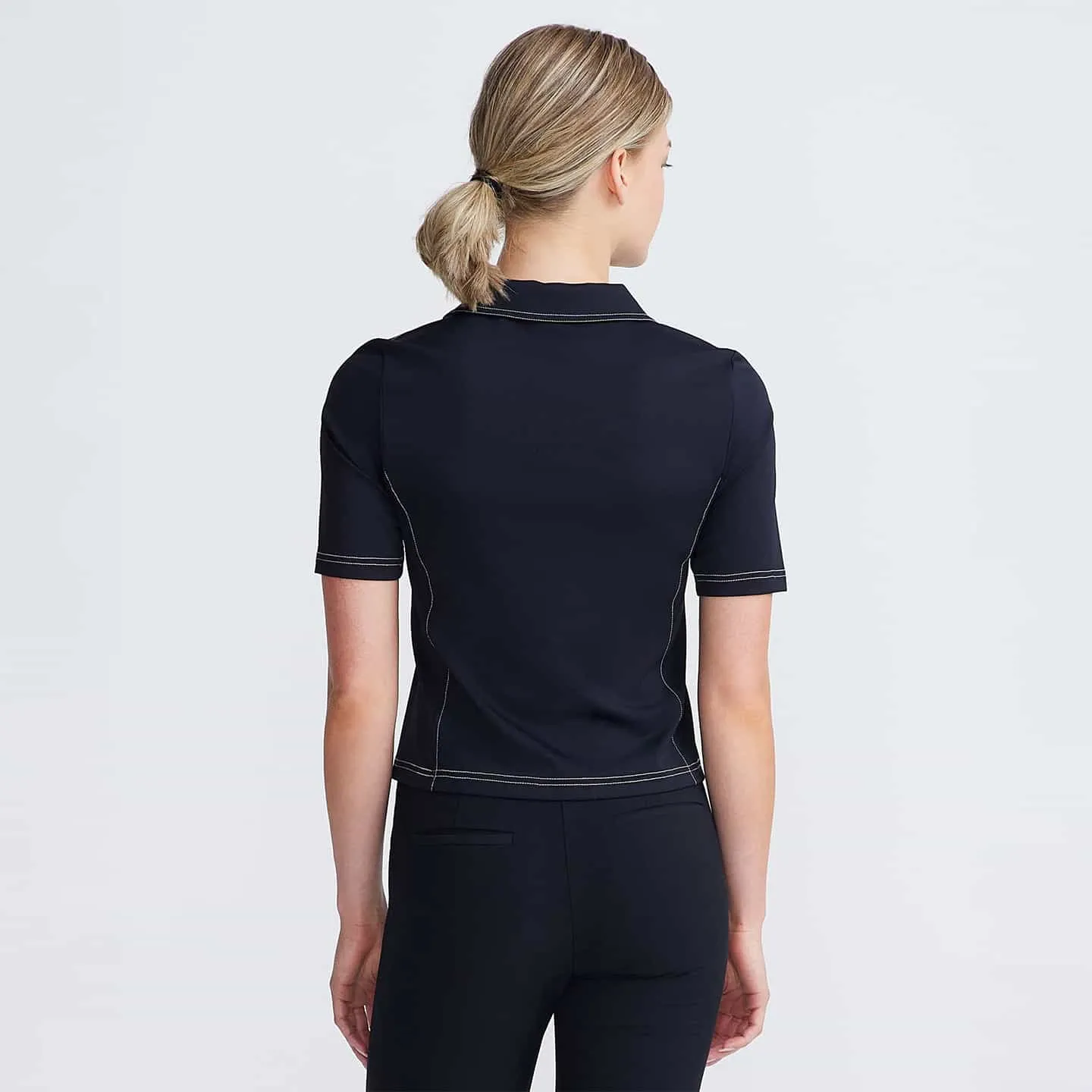 Women's Extended Placket Flair Polo