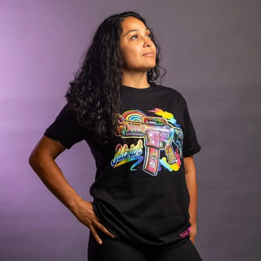 Women's Frankly Patriotic Boyfriend Fit T-Shirt - Black
