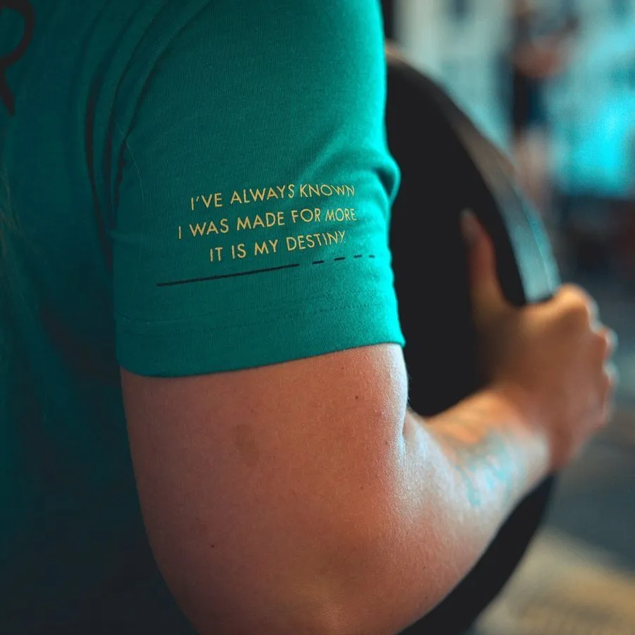 Women's Made For Power Boyfriend Fit T-Shirt - Heather Aqua