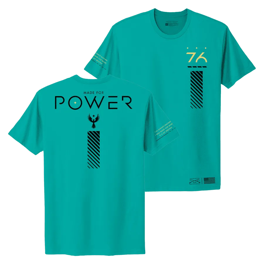Women's Made For Power Boyfriend Fit T-Shirt - Heather Aqua