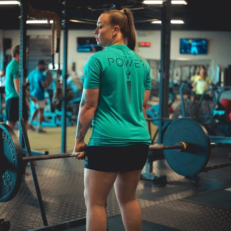 Women's Made For Power Boyfriend Fit T-Shirt - Heather Aqua