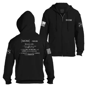 Women's Mom Defined Full-Zip Hoodie - Black