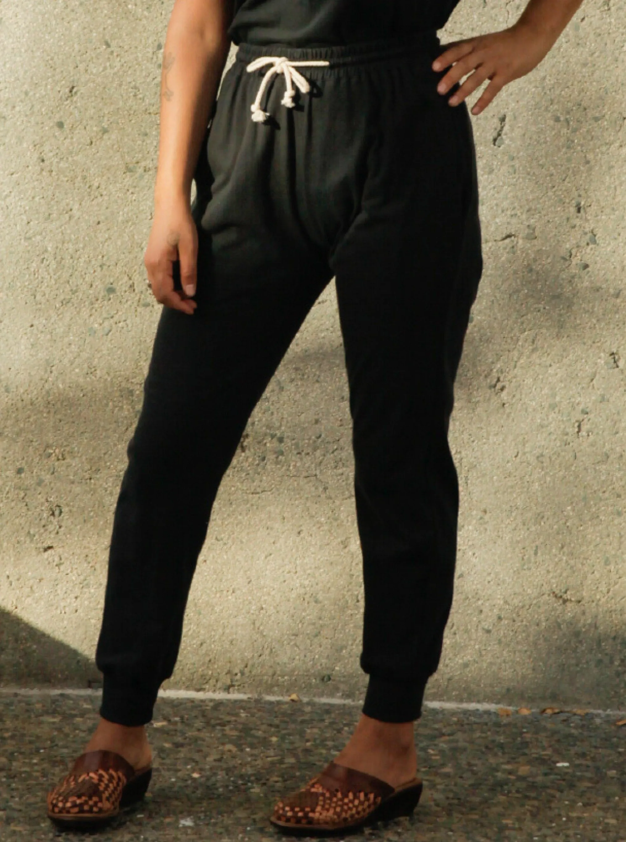 Women's Organic Jogger Pants - Black