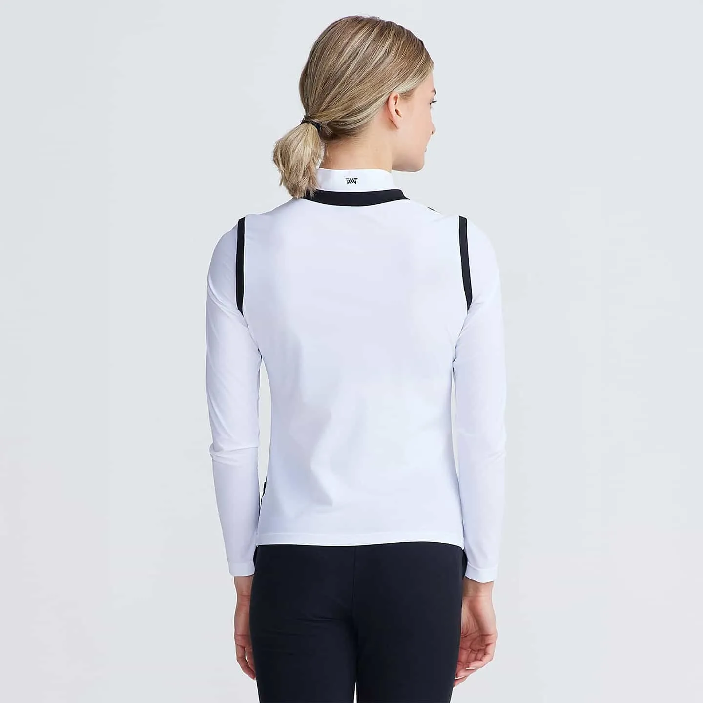 Women's Two-In-One Knitted Vest Mock Neck