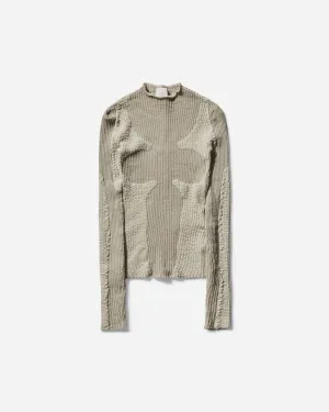 Women's Wavy Longsleeve Top Light Beige