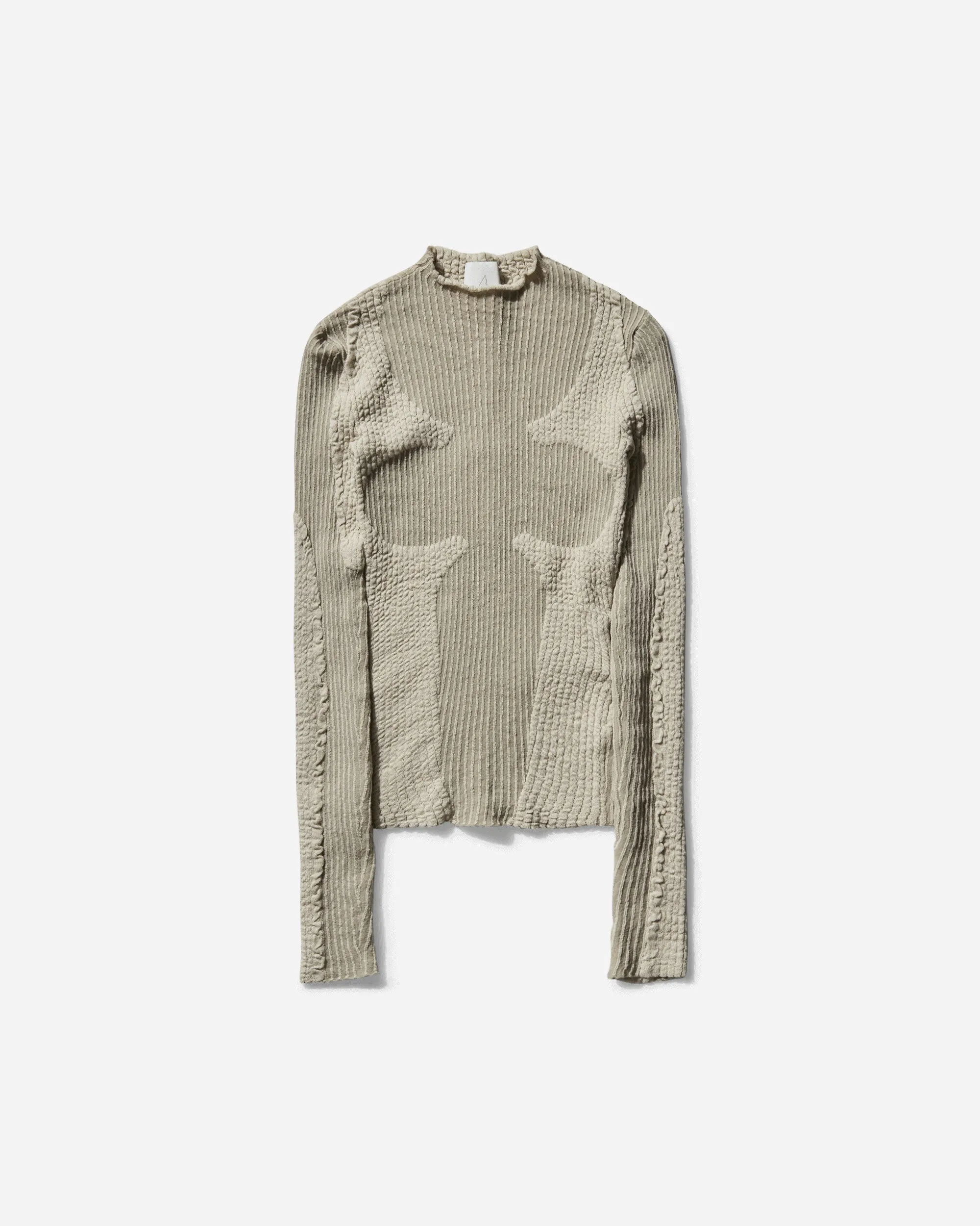 Women's Wavy Longsleeve Top Light Beige